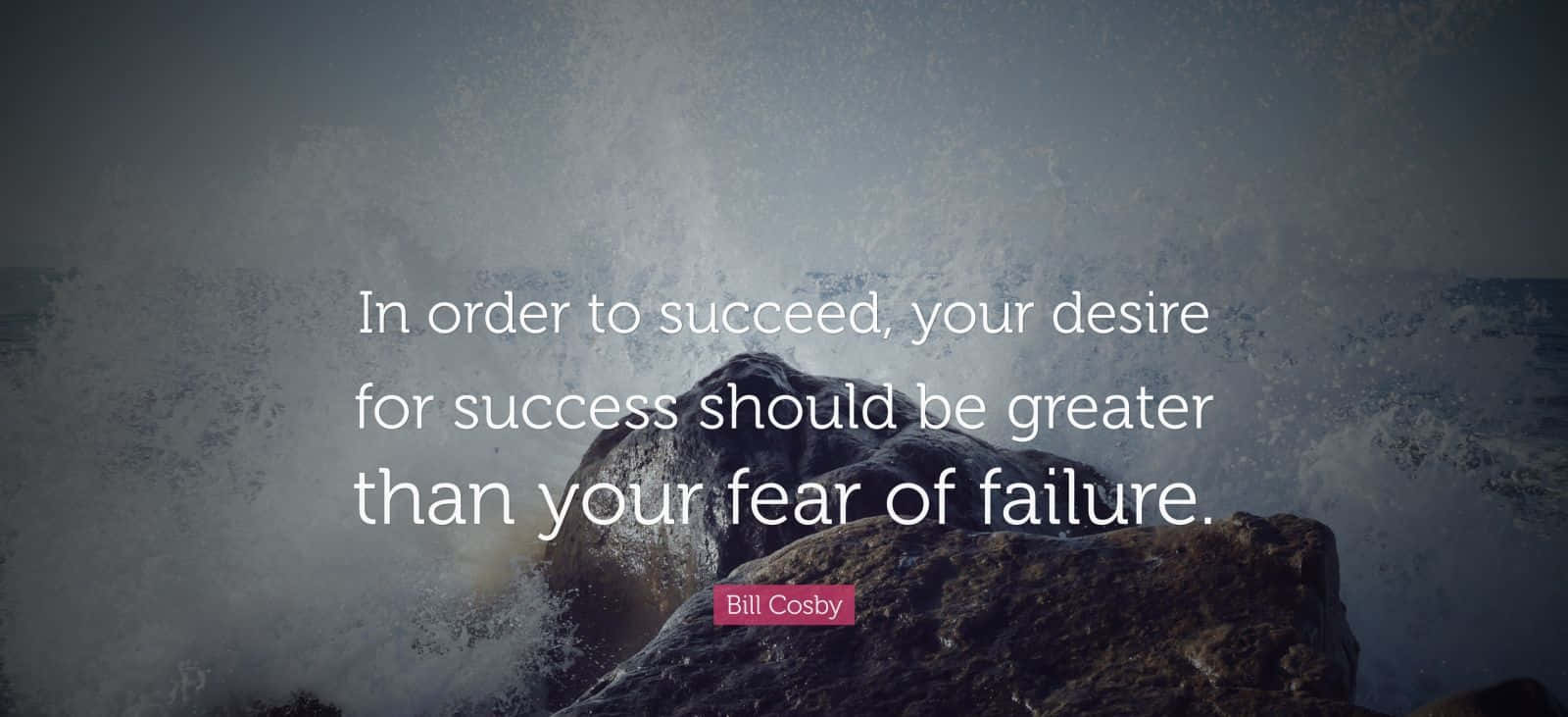Success Over Fear Quote Wallpaper