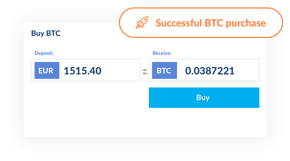 Successful Bitcoin Purchase Notification PNG