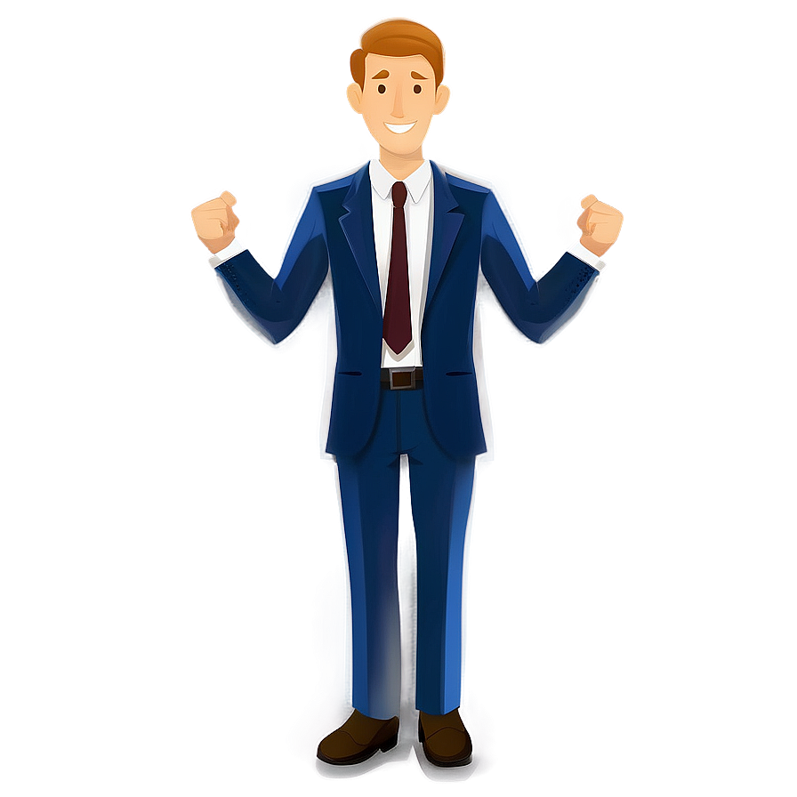 Download Successful Businessman Illustration Png Dxx | Wallpapers.com