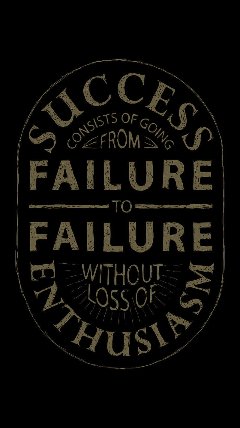 Successful Quote In Black Wallpaper