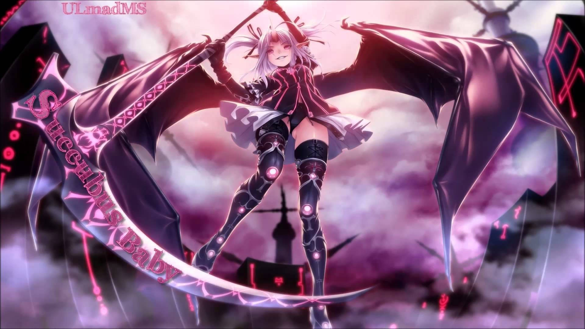 Succubus With A Scythe Wallpaper