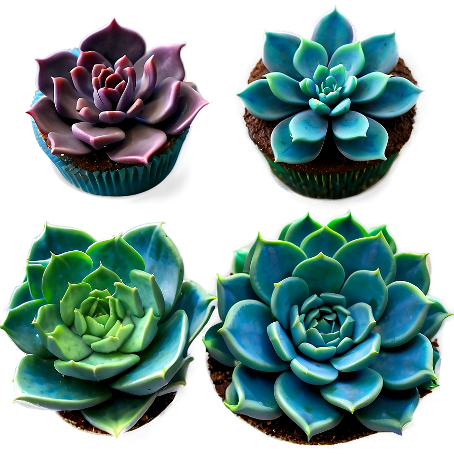 Succulent Cake Decorations Png 5 PNG