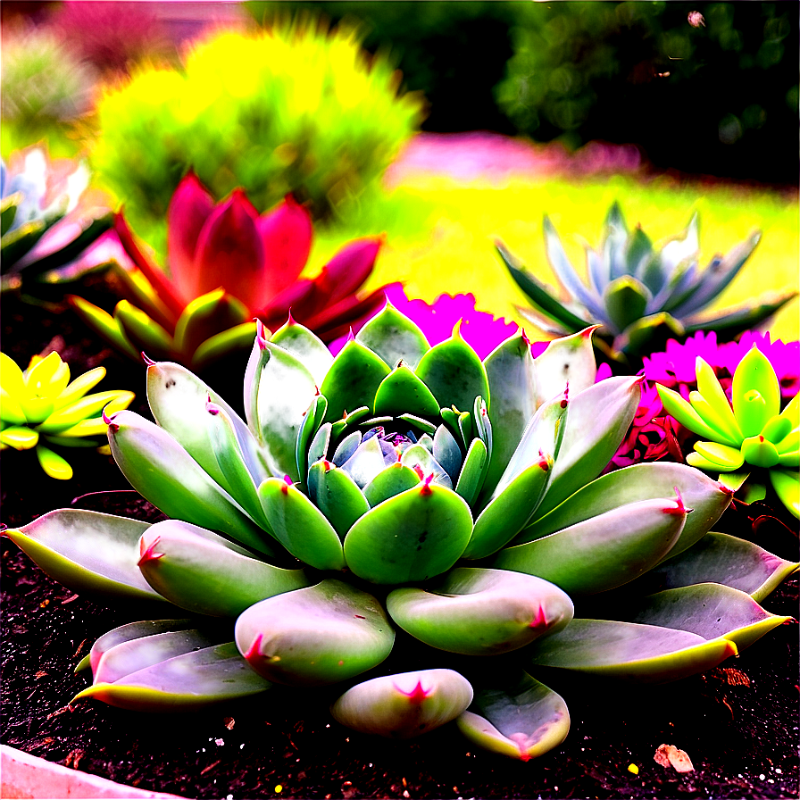 Succulent Landscape Ideas Png Mlk99 PNG