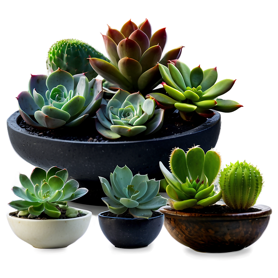 Succulent Plant Collection Png Qqq PNG