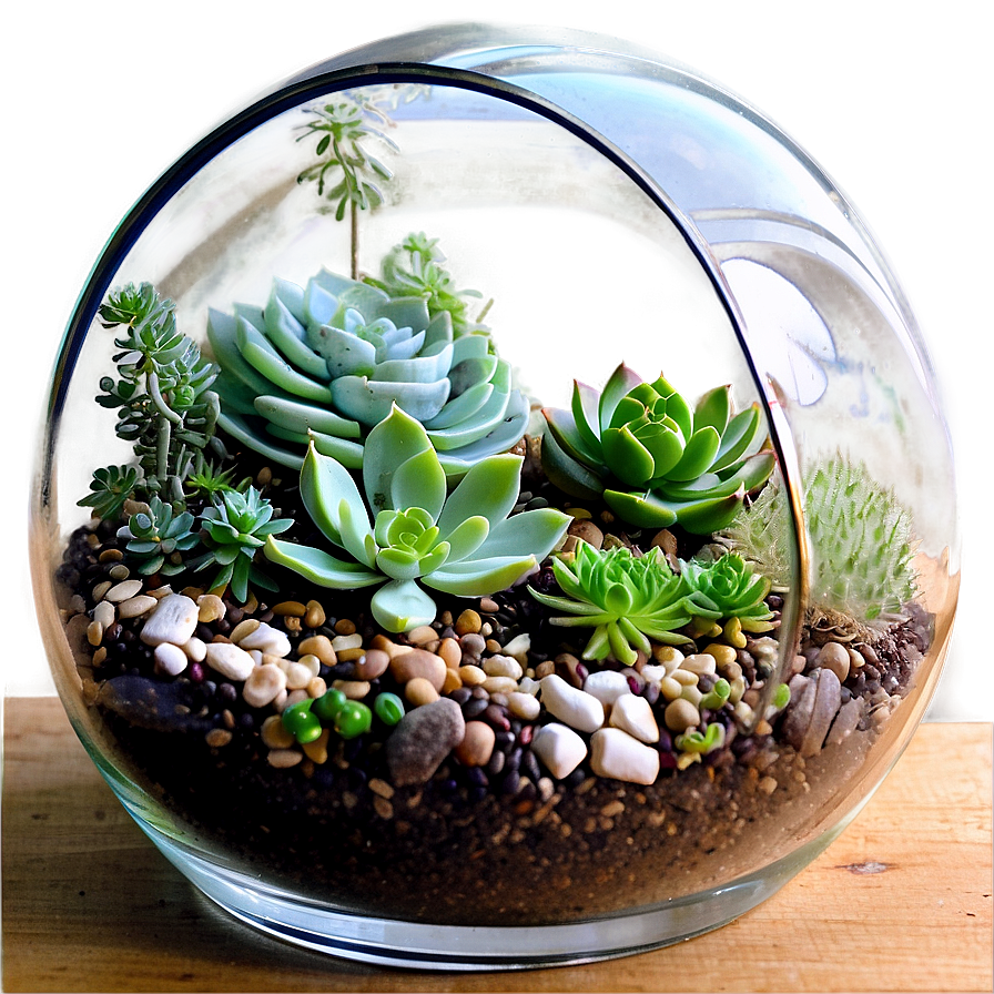 Succulent Terrarium Ideas Png Qns45 PNG