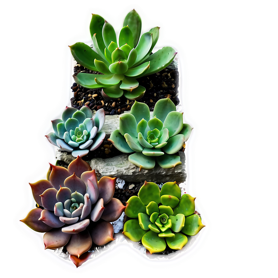Succulent Wall Decor Png Hkr91 PNG