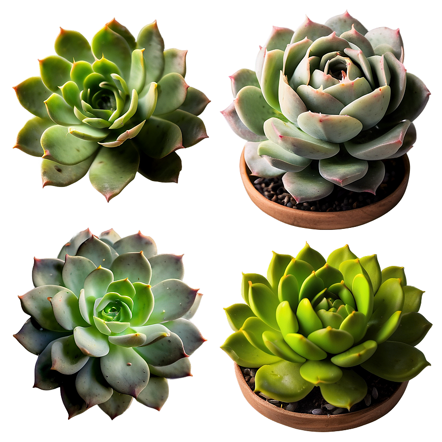 Succulent Wedding Bouquets Png 06212024 PNG