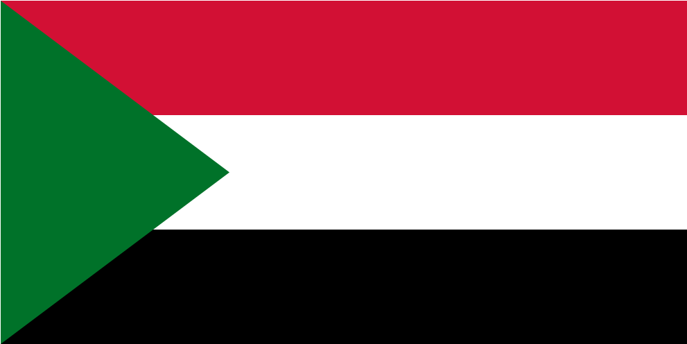 Sudanese National Flag PNG