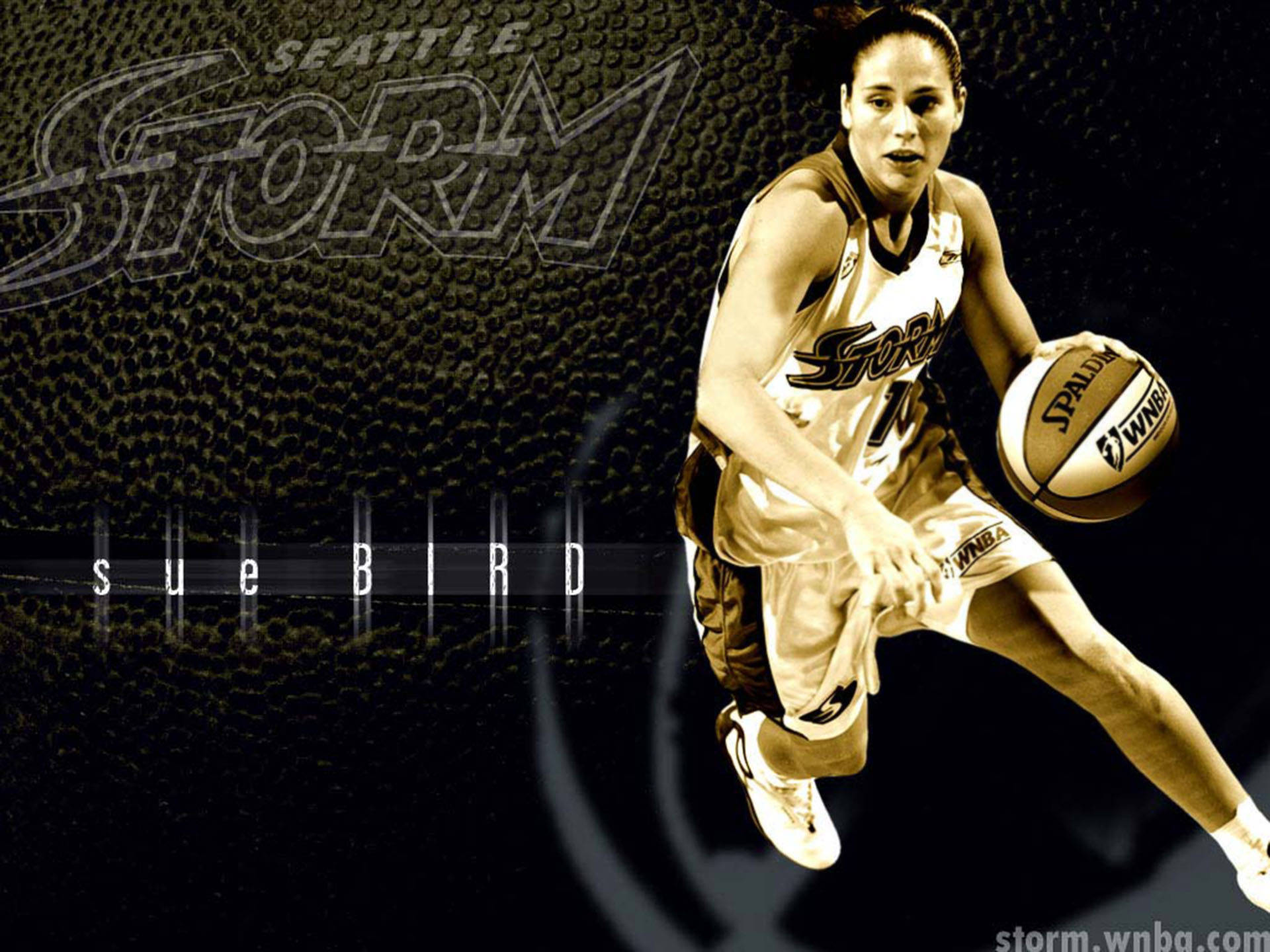 Sue Bird In Action, Dominating The Basketball Court Wallpaper