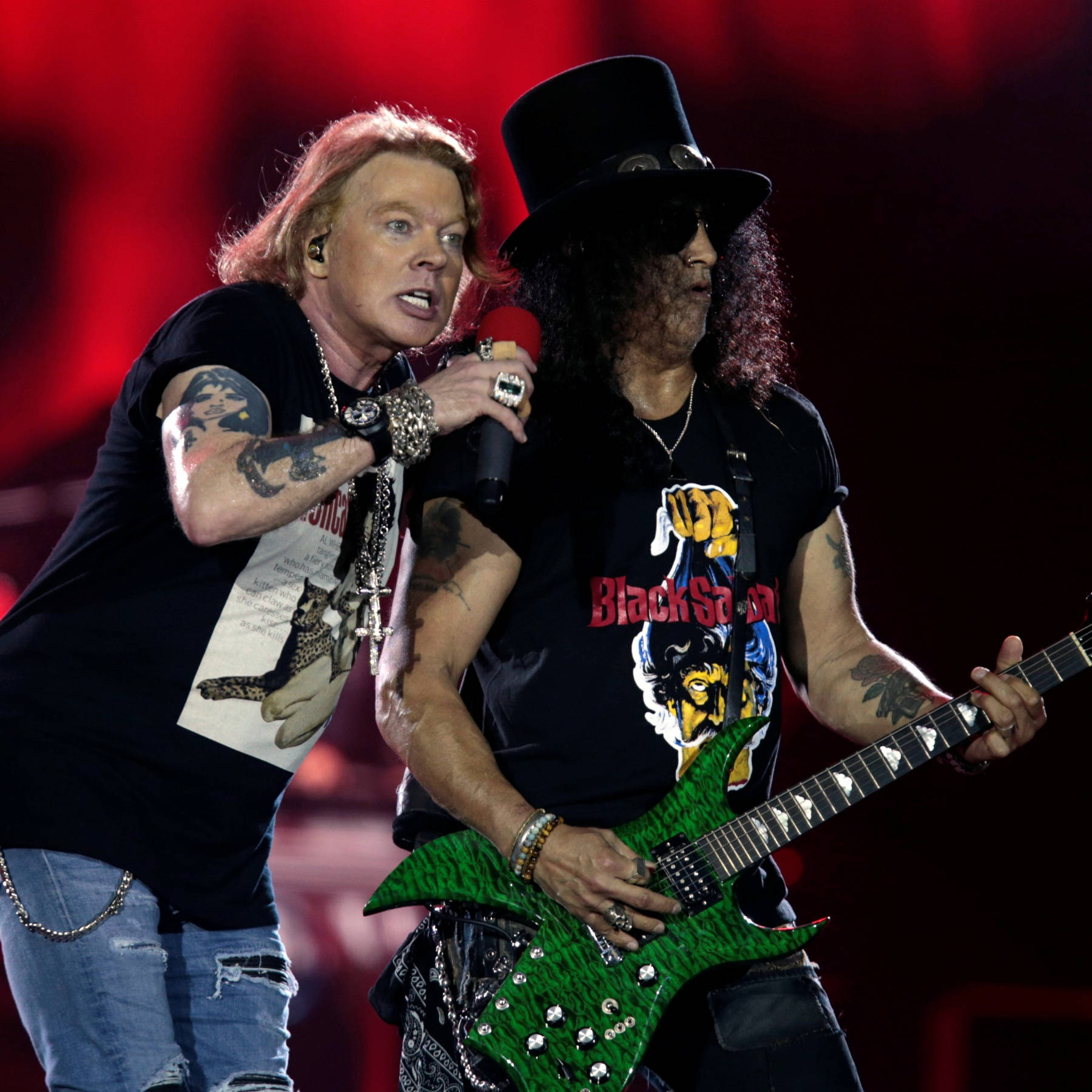 "Guns N' Roses rocking a concert in Colorado" Wallpaper