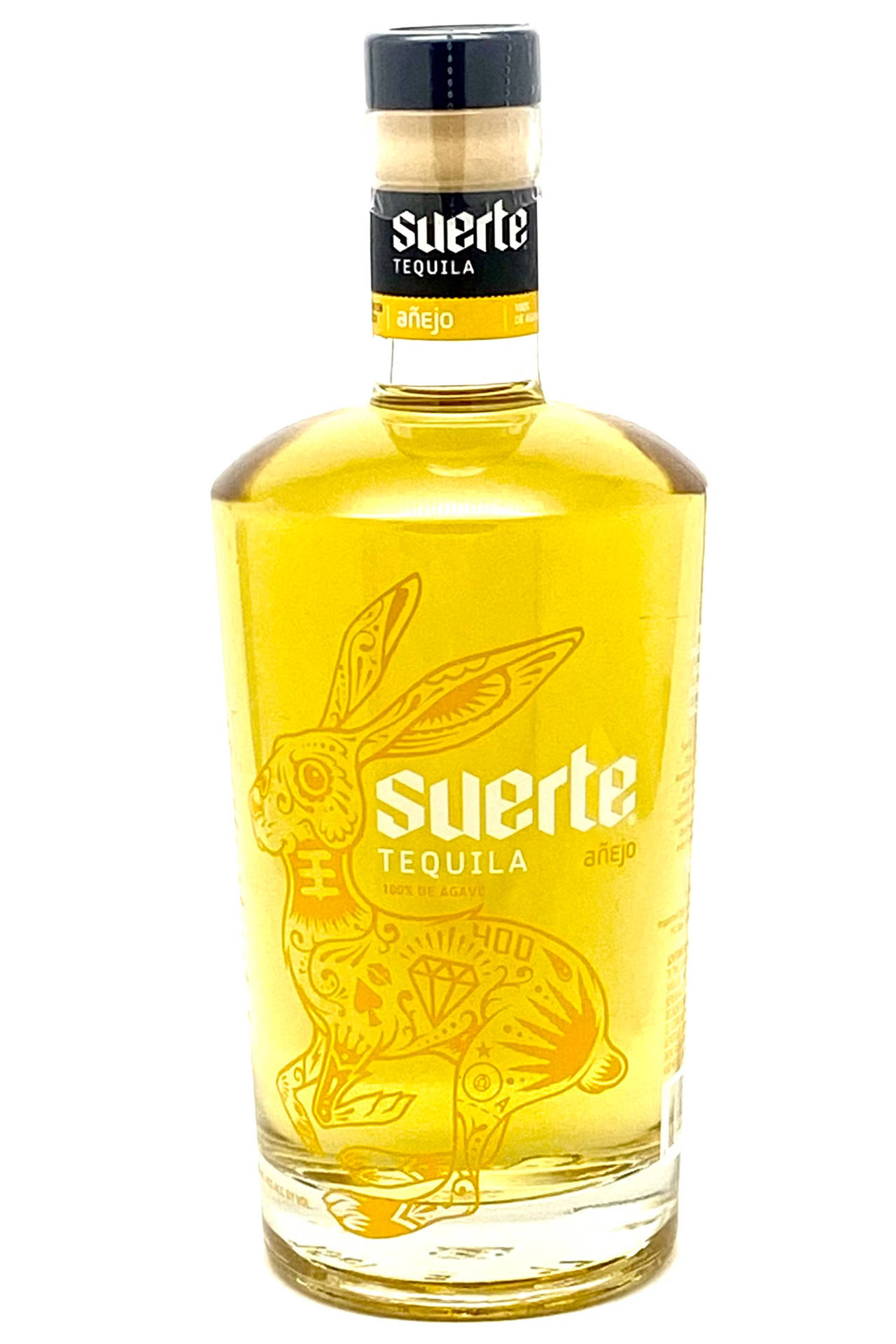 Suerte Tequila Anejo Guld Flaske Wallpaper Wallpaper