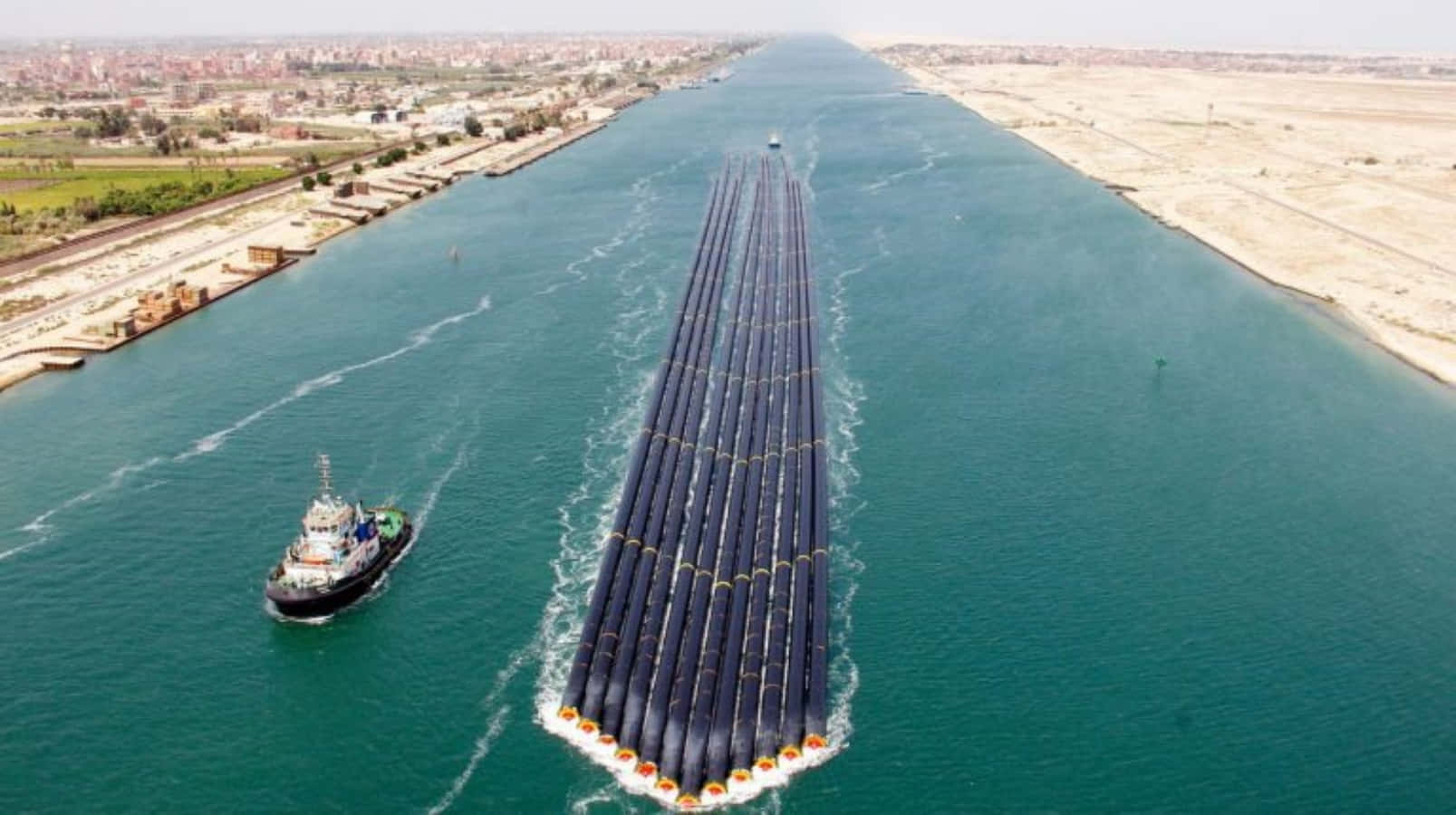 Fantastiskbild På Suezkanalen.