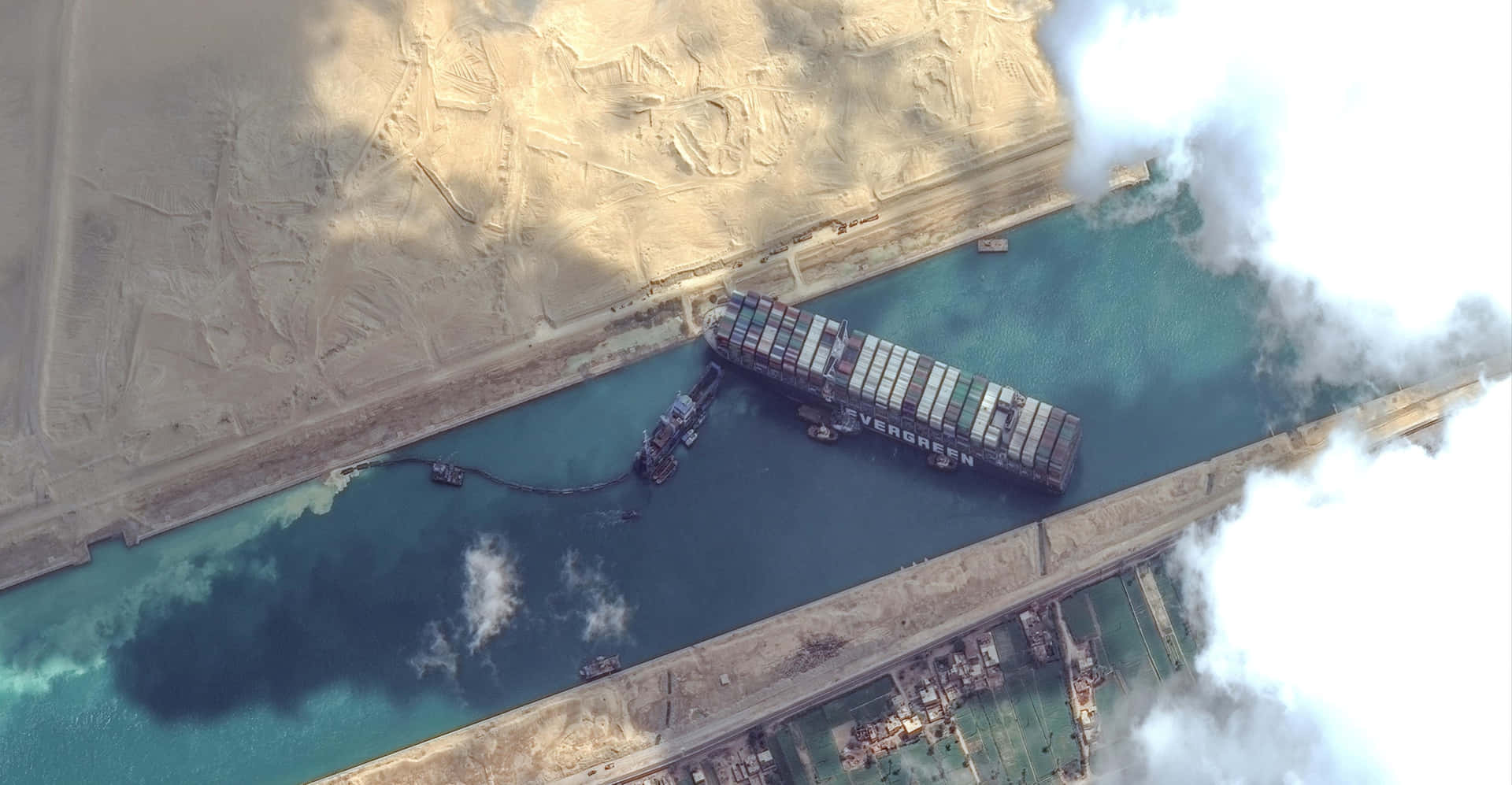 Immaginemoderna Del Canale Di Suez