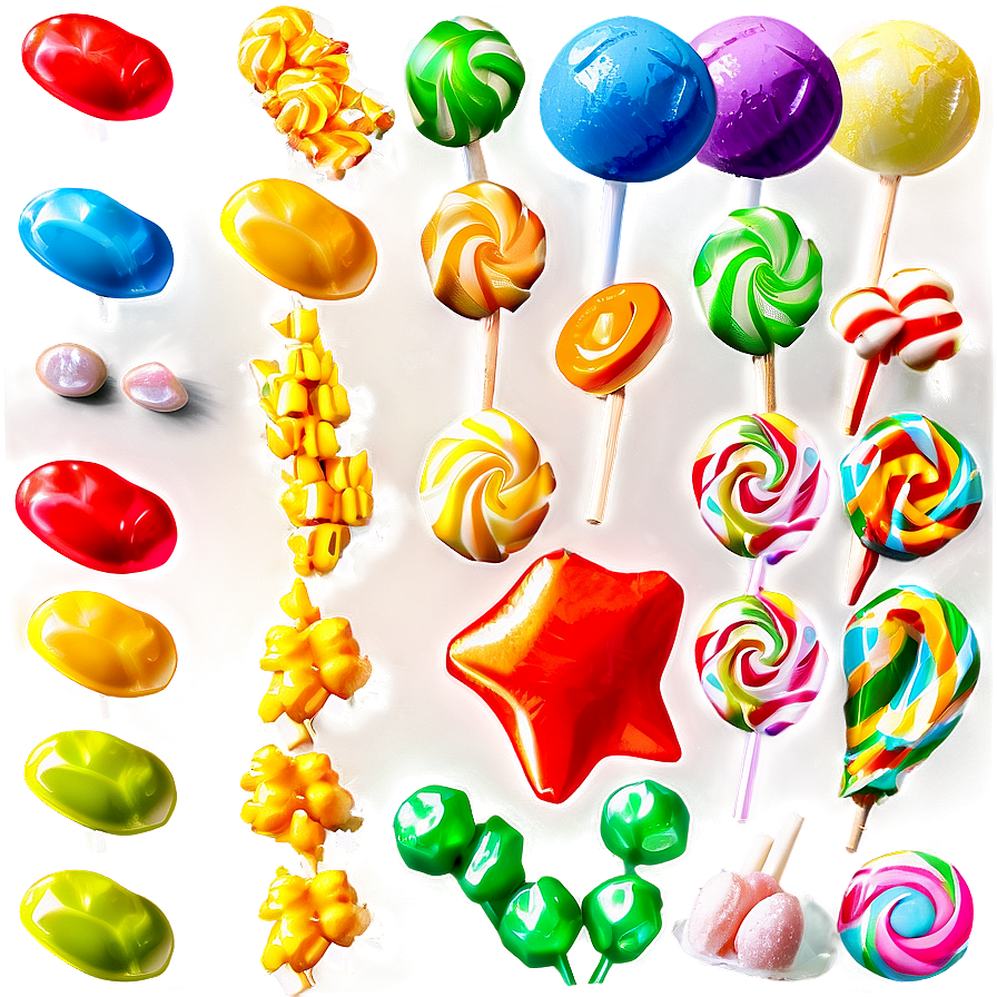 Sugar Coated Candies Png Ekj PNG