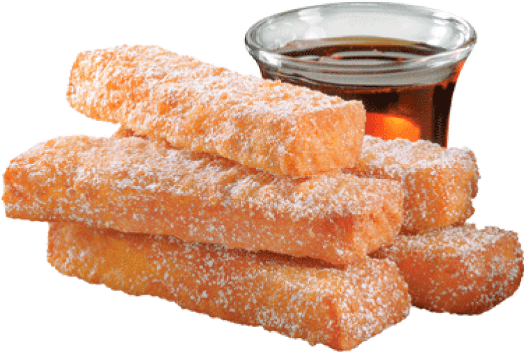 Sugar Coated Toast Sticks With Syrup PNG