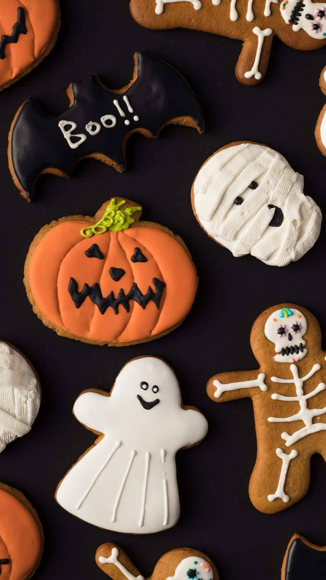 Sugar Cookie Ghosts Halloween Iphone Wallpaper