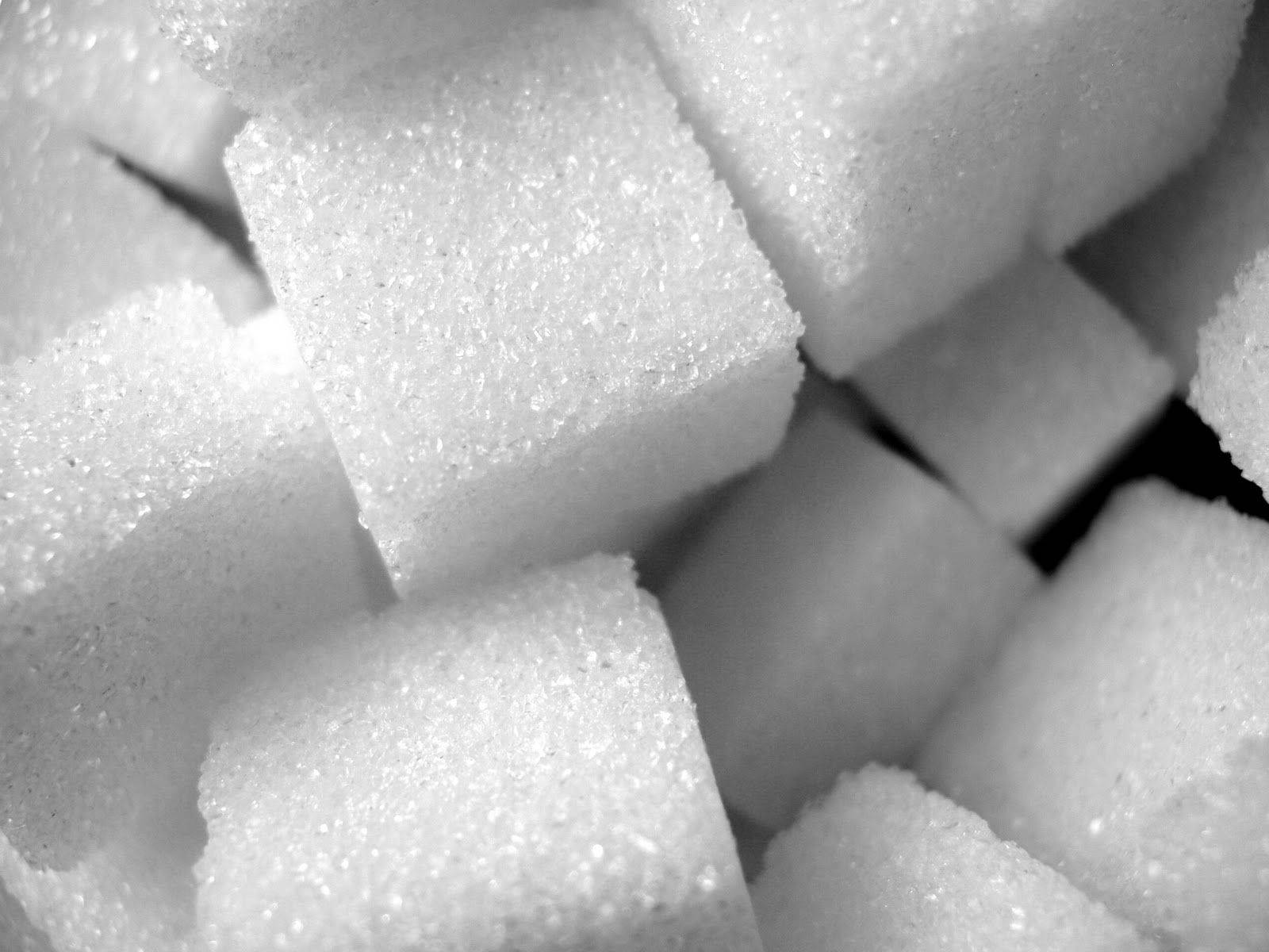 Cubettidi Zucchero In Primo Piano Estetico Sfondo