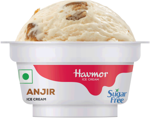 Sugar Free Anjir Ice Cream Cup Havmor PNG