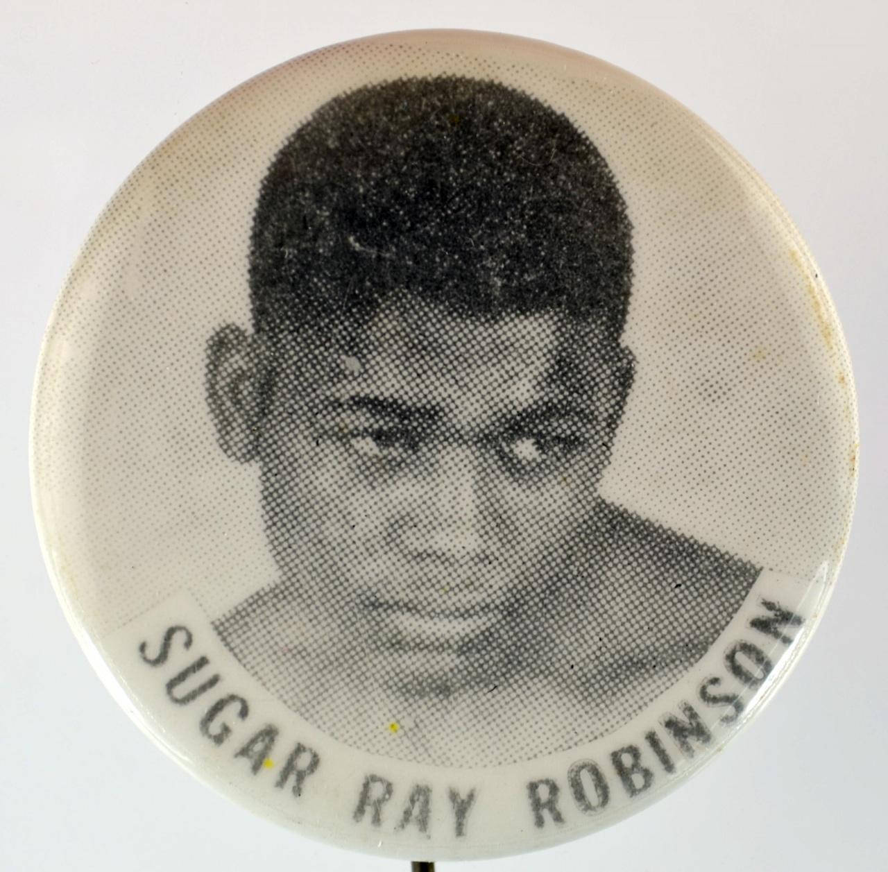 Boxing Legend - Sugar Ray Robinson Button Pin Wallpaper