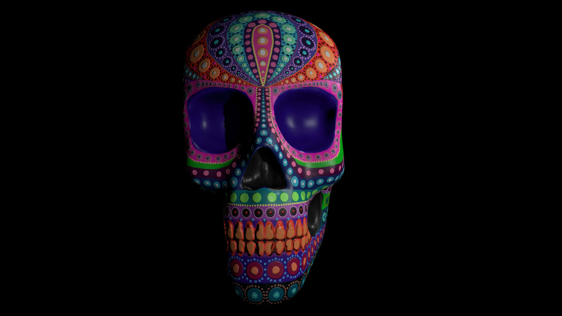 Vibrant and Elaborate Sugar Skull Art