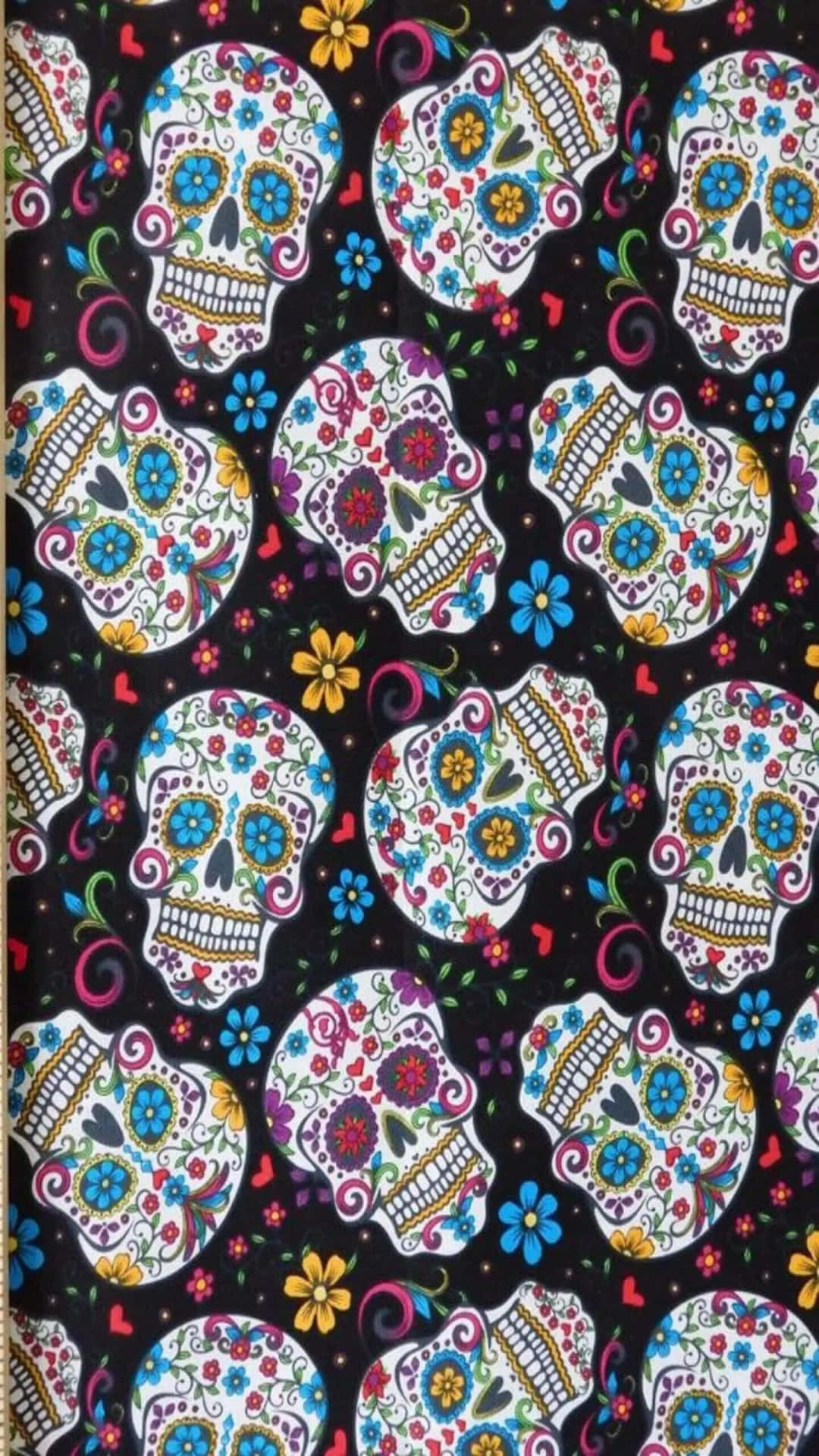 Get the coolest phone case ever with this stunning Sugar Skull design. Wallpaper