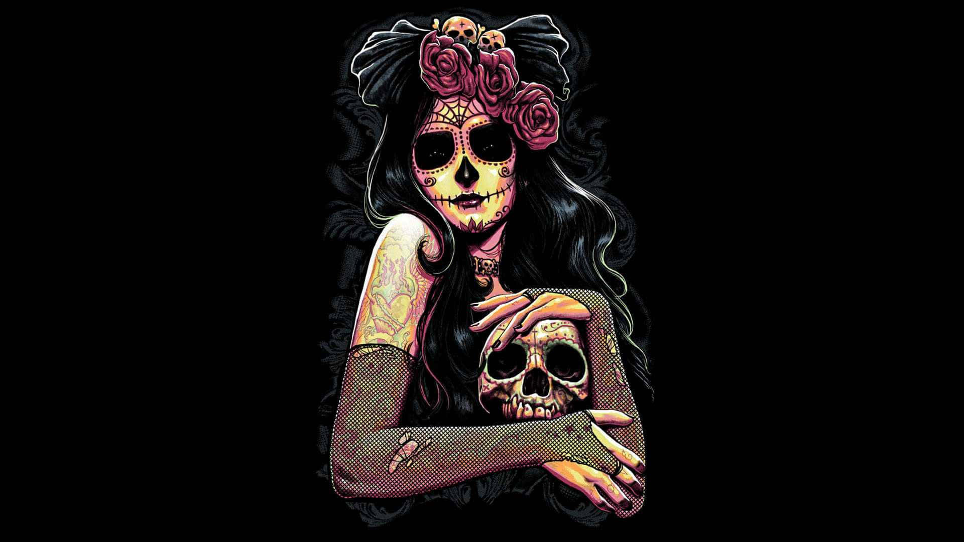 Get Your Sugar Skull Phone and Stay Connected! Wallpaper