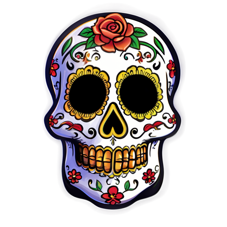 Download Sugar Skulls Day Of The Dead Png Ppv36 | Wallpapers.com