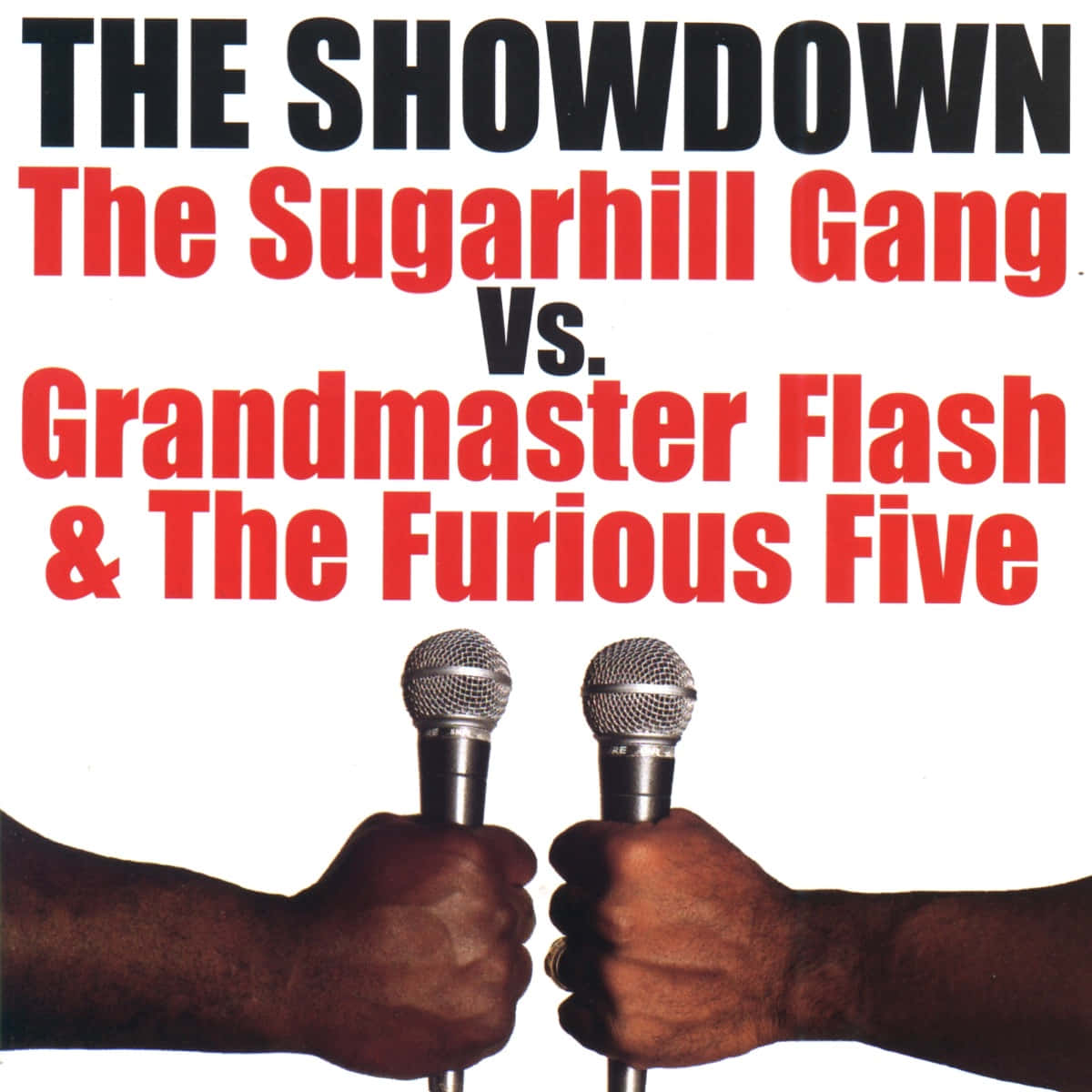 Sugerhill Gang Grandmaster Flash And The Furious Five rapmotiv gjorde baggrundsbilledet med en vild vibrerende farve. Wallpaper