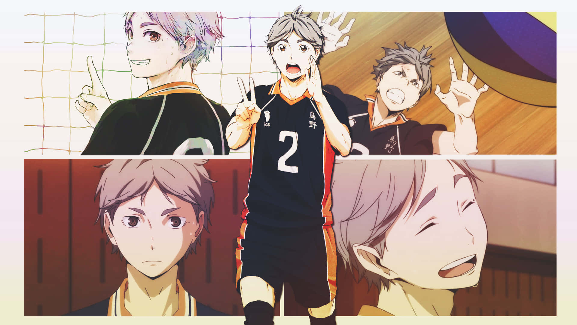 Sugawara Koshi in Action Wallpaper