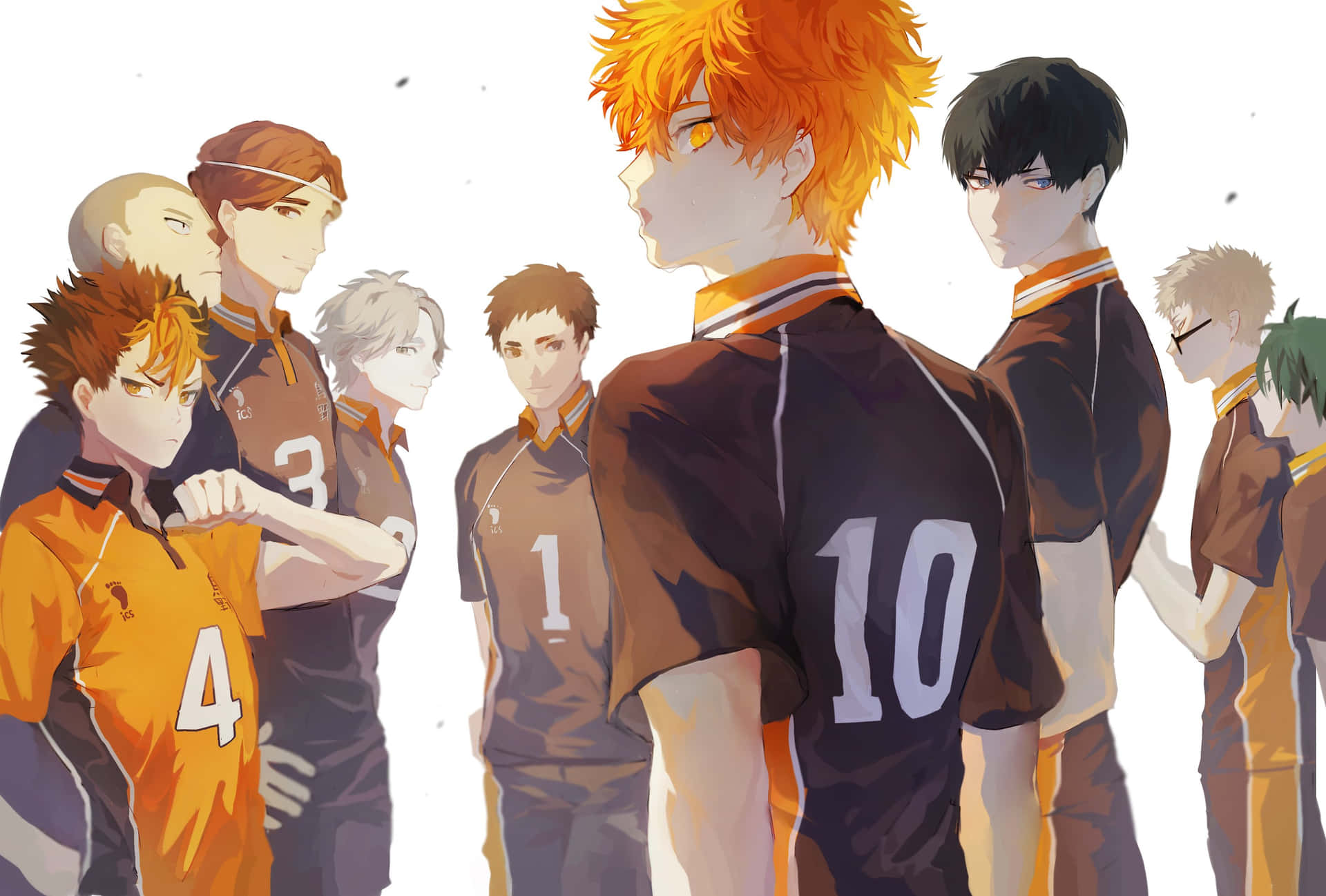 Sugawara Koshi on the volleyball court Wallpaper