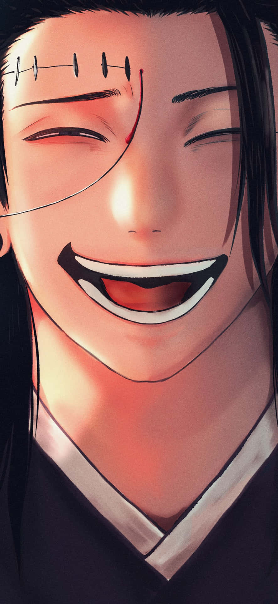 Suguru Geto Smiling Closeup Anime Art Wallpaper