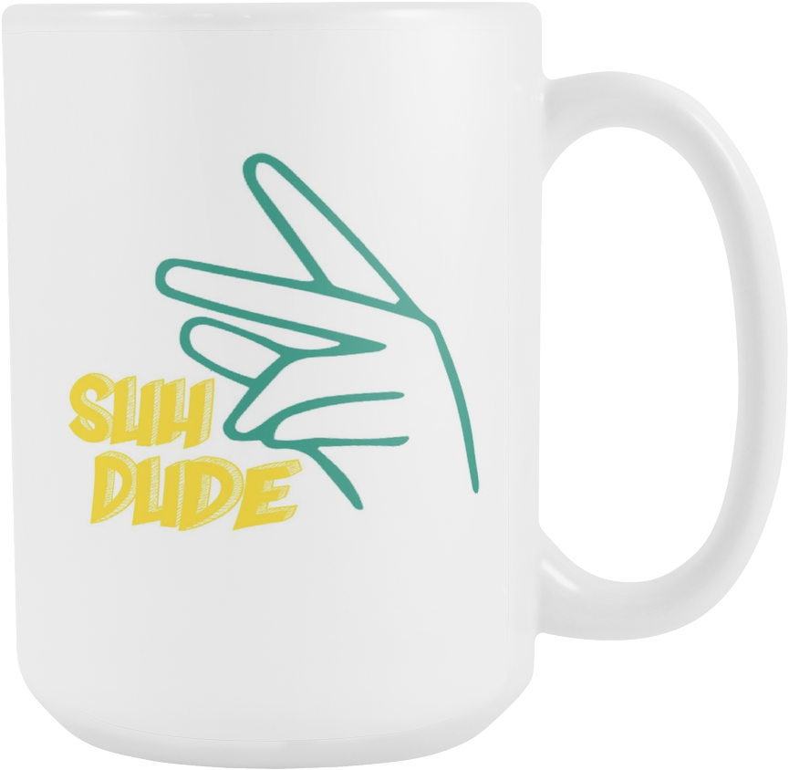 Suh Dude Hand Gesture Mug PNG