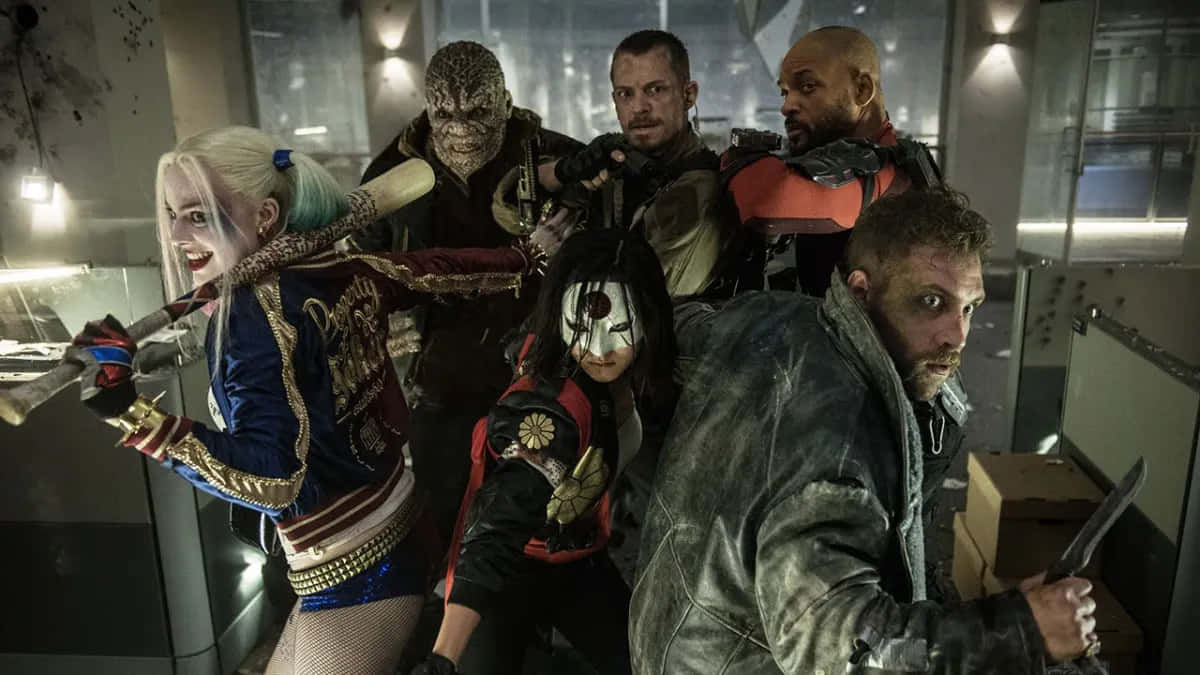 Pose D'action De L'équipe Suicide Squad Fond d'écran