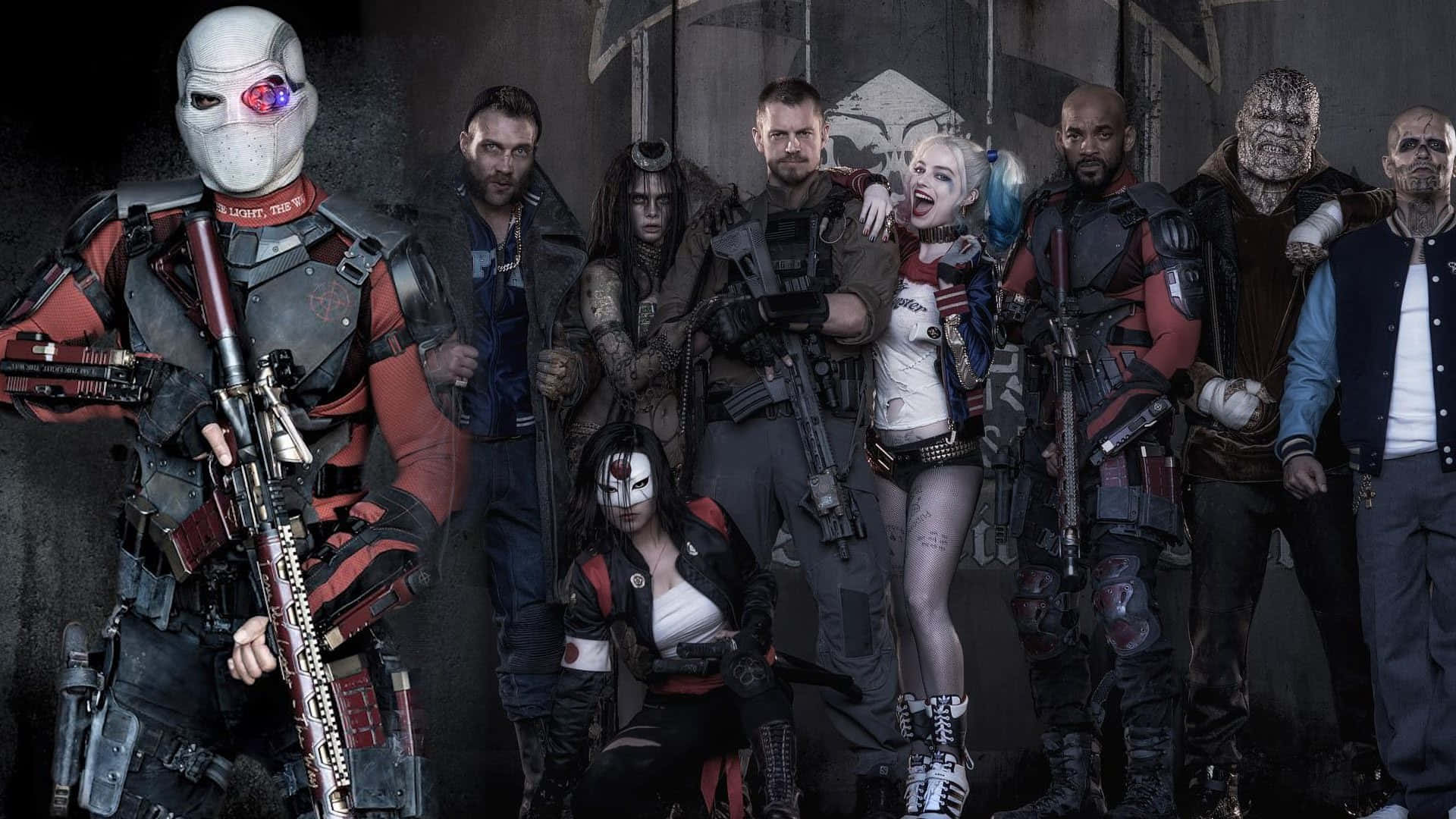 Portrait D'équipe De Suicide Squad Fond d'écran