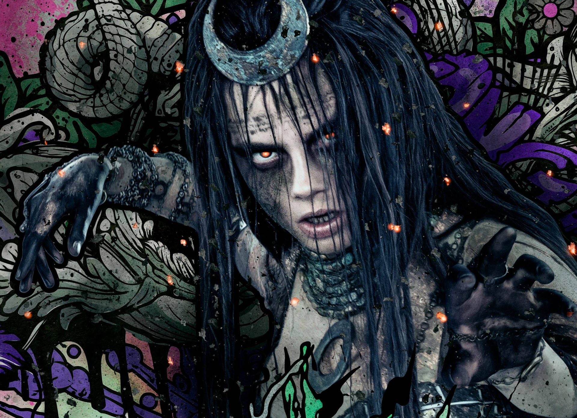Enchantress from Suicide Squad; a Mischievous and Misunderstood Supervillain Wallpaper