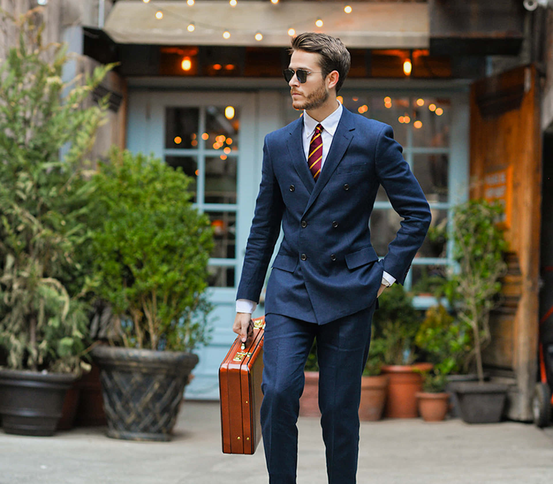 Impeccably dressed