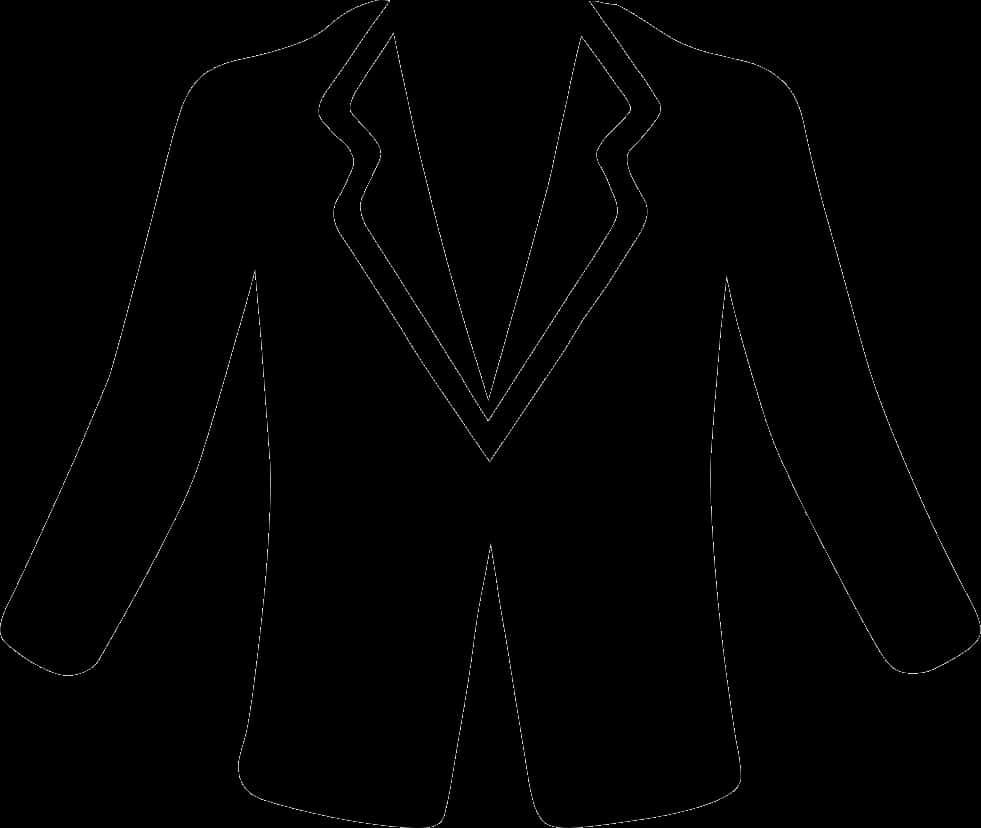 Suit Jacket Outline PNG