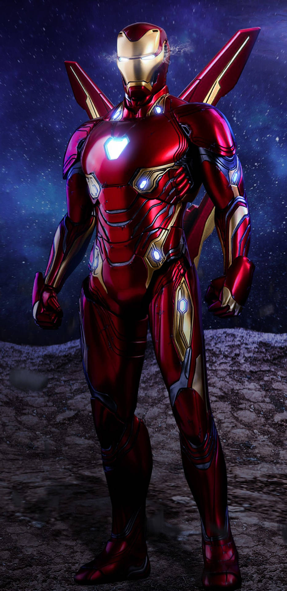 Fondode Pantalla De Iron Man Con Un Traje De Alas Para Android. Fondo de pantalla