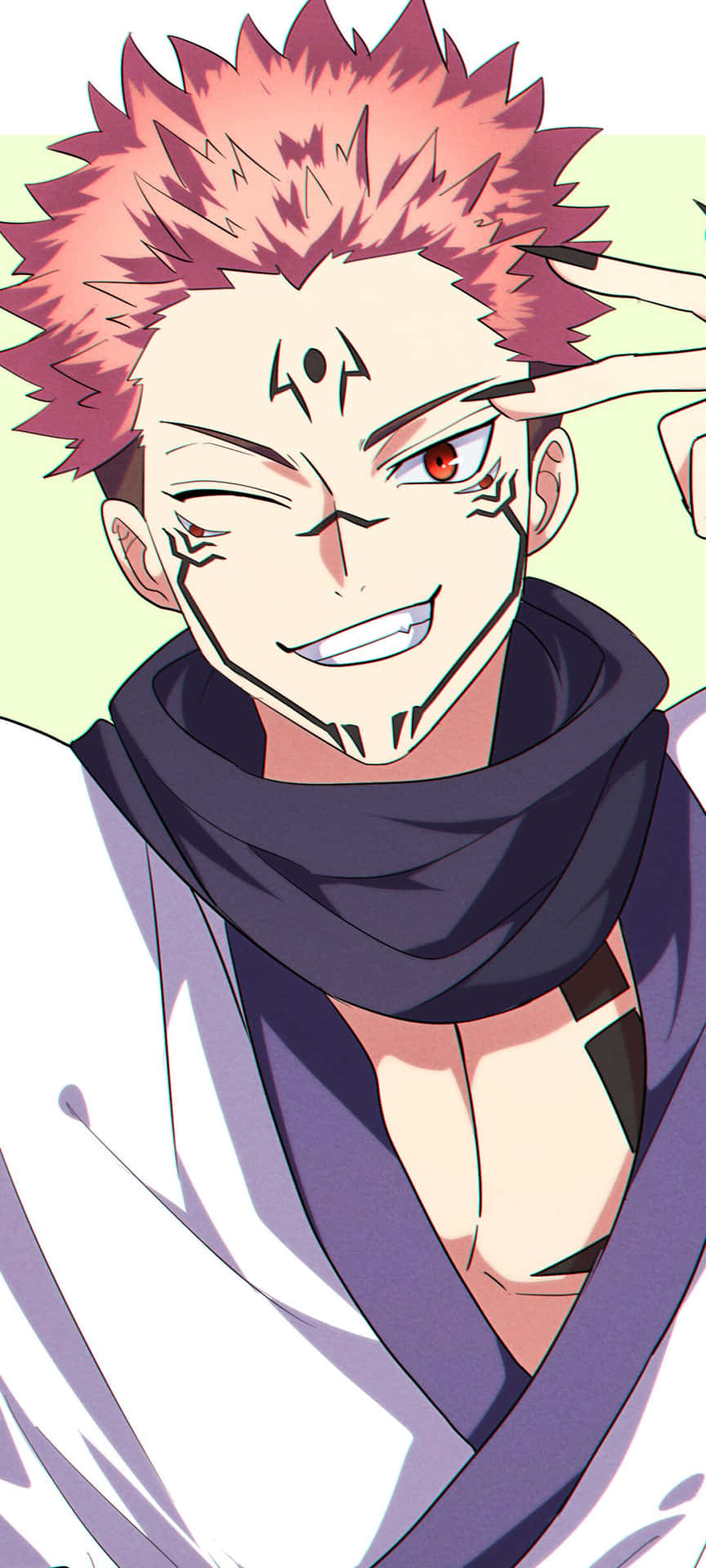 Sukuna Anime Character Smile Wallpaper