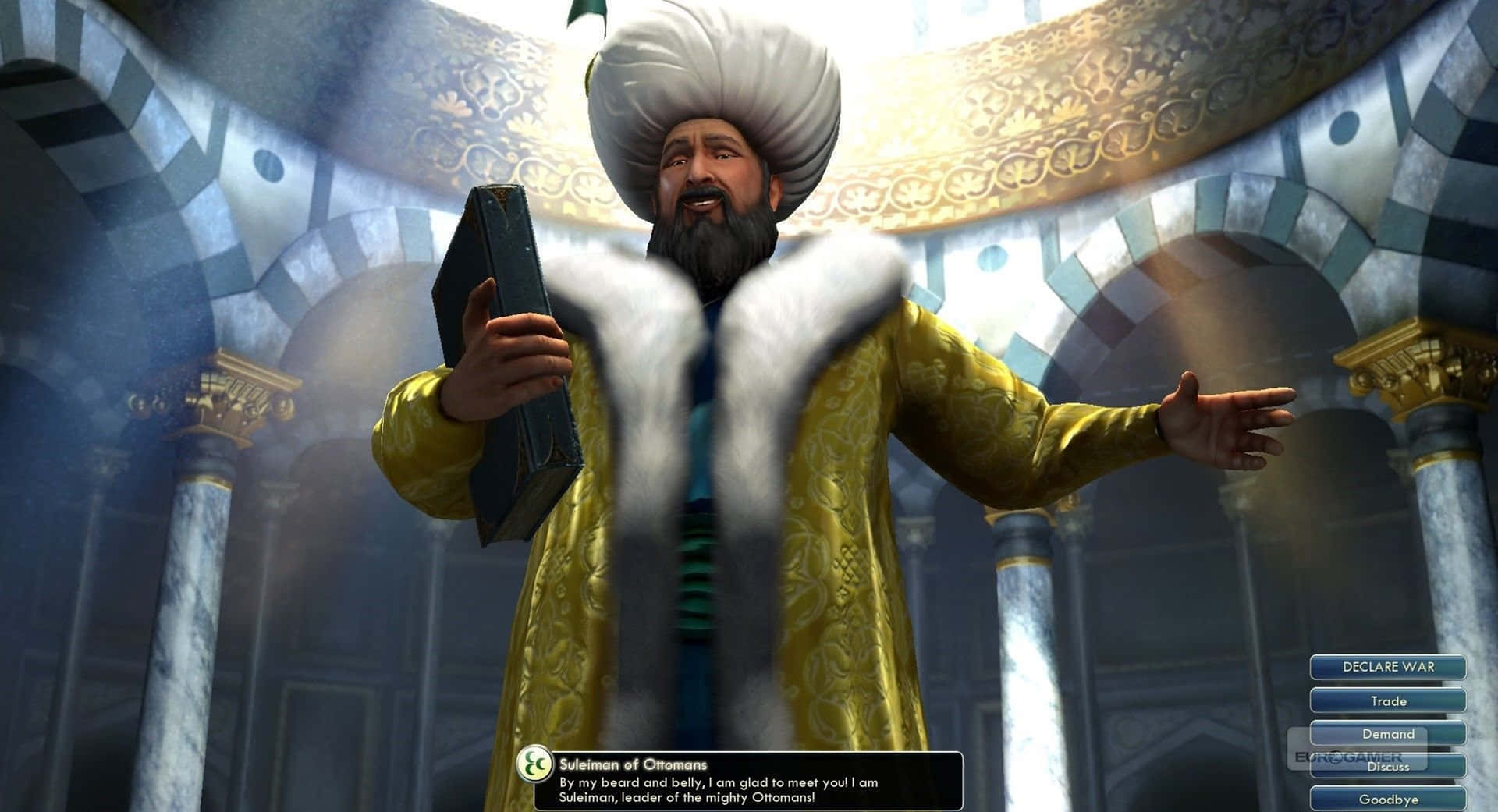 Suleiman I In 4k Civilization V Background
