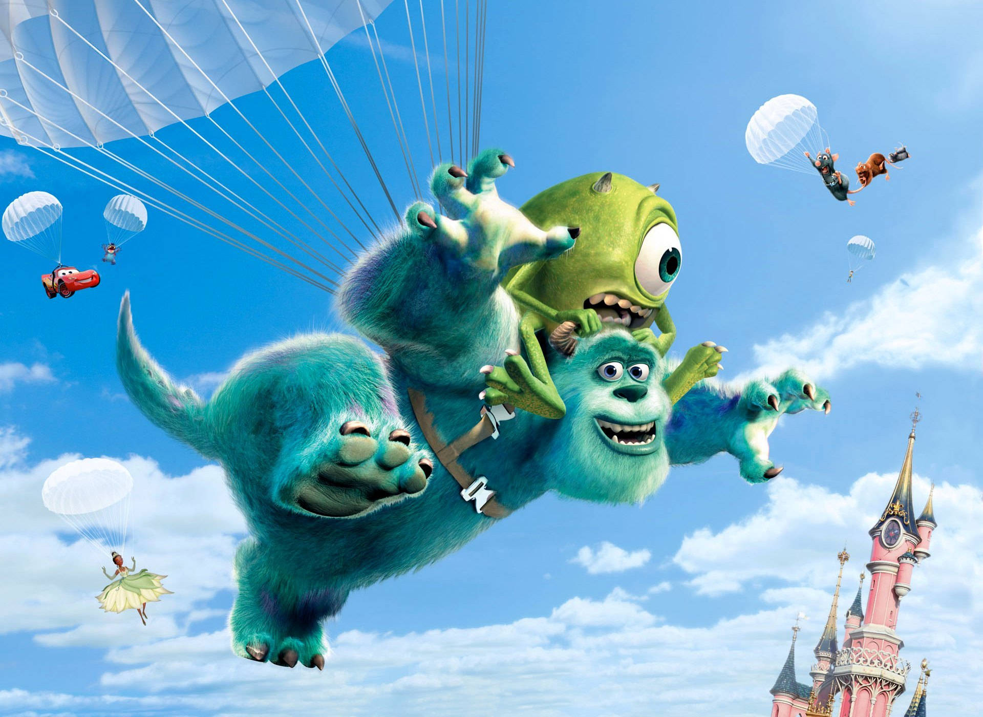 Sulley & Mike Of Disney Pixar Wallpaper