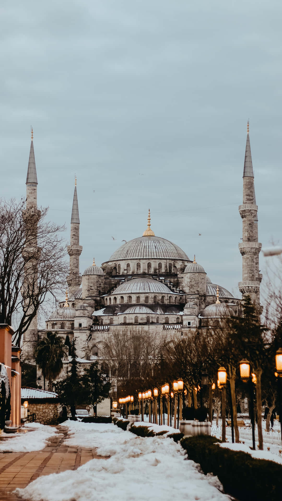 Sultan Ahmed Mosque Phone Winter Background