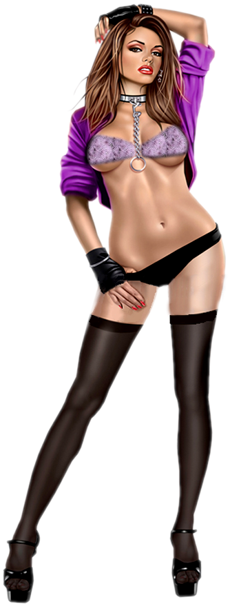 Sultry_ Pinup_ Model_ Pose PNG