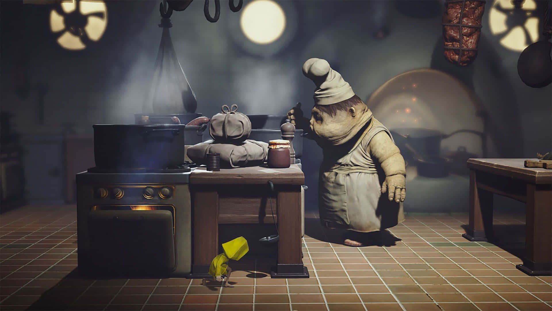 Sumergiéndoteen Horrores Inolvidables - Fondo De Pantalla De Little Nightmares