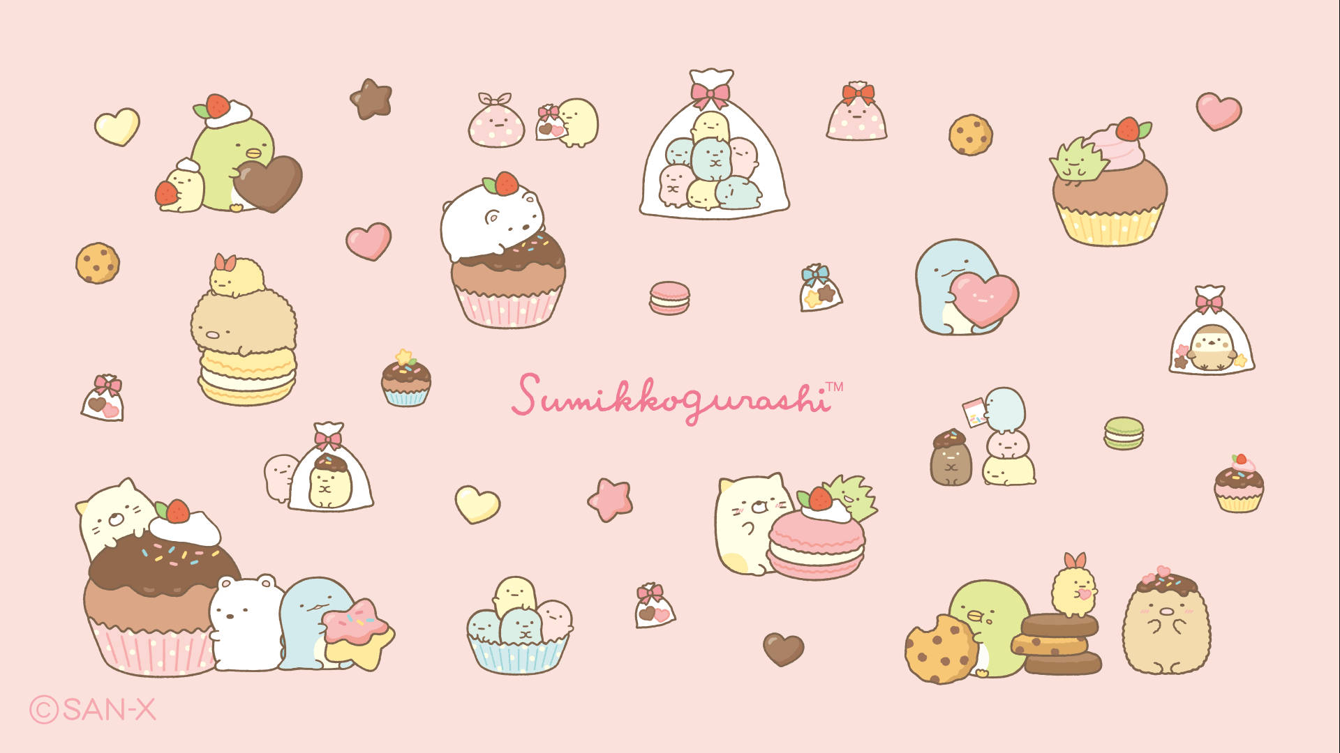 Eye-Catching Sumikko Gurashi Themed Pastries & Desserts Wallpaper