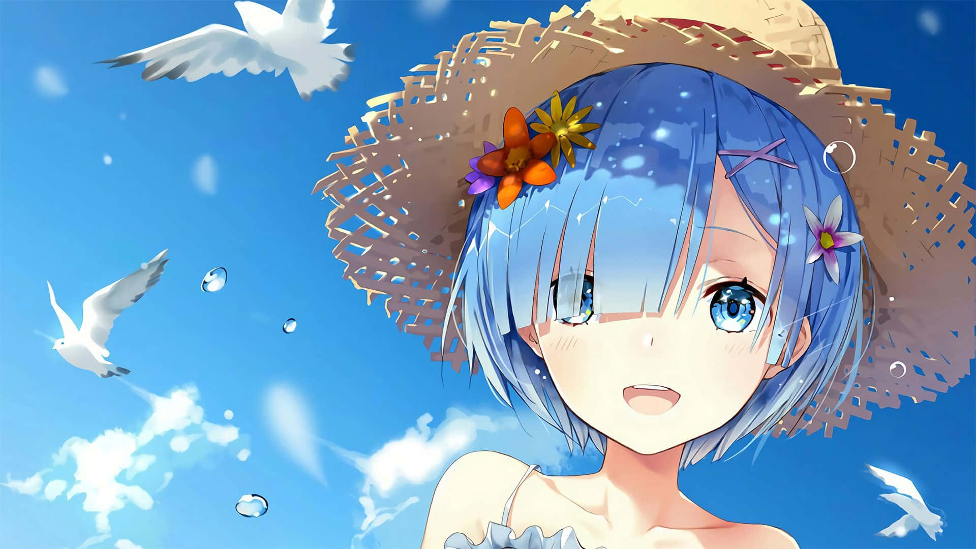 Summer Anime Girl Profile Wallpaper