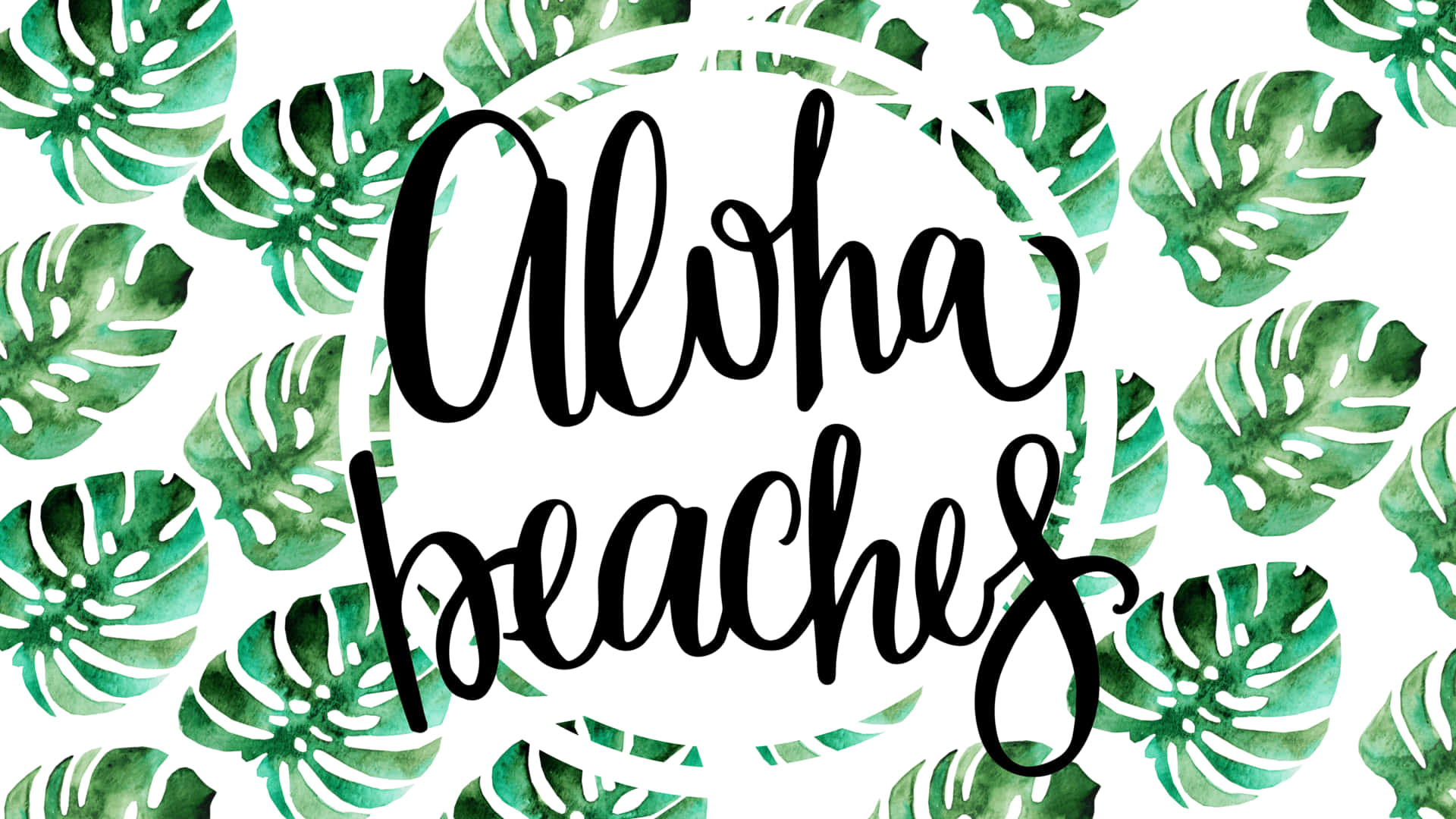 Adorabilescritta Aloha Beaches Per Sfondo Estivo