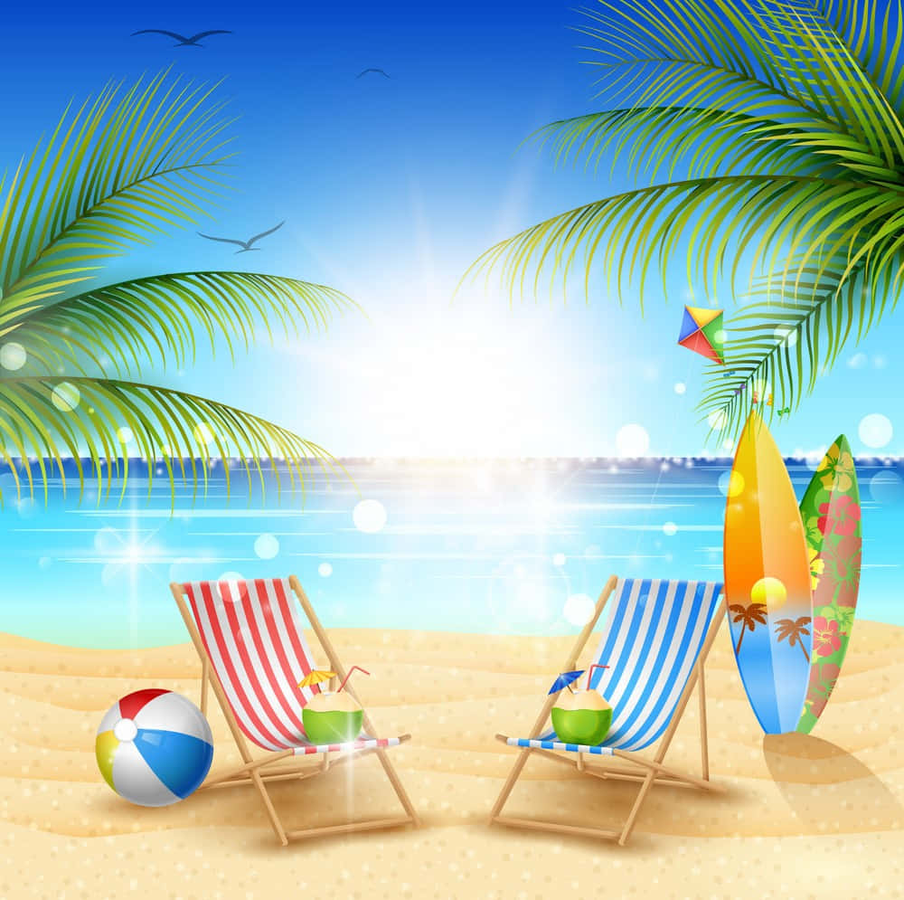 Download Spend Your Summer Vacation At The Beach | Wallpapers.com