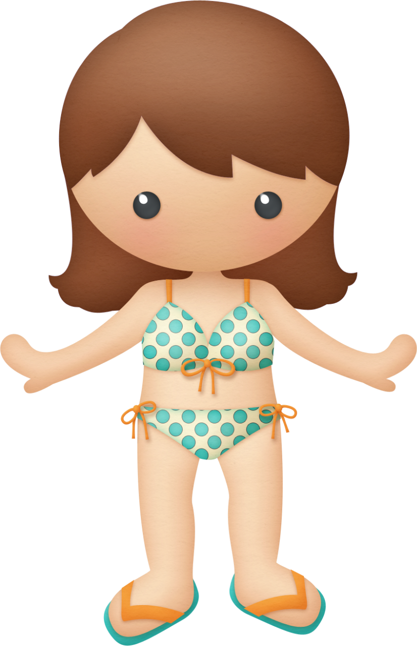Summer Beach Doll Clipart PNG