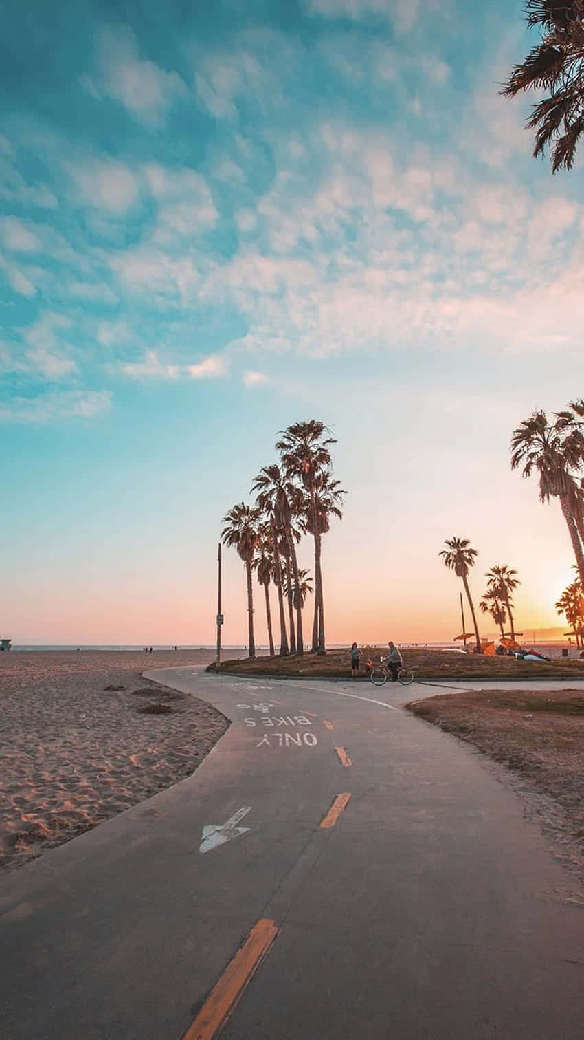 Summer Beach Path Sunset.jpg Wallpaper